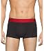 Calvin Klein Men's Underwear Air FX Micro Low Rise Trunks, Black/Risk Red, Large