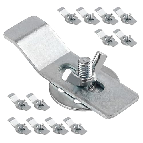 Sink Clips Kit Sink Mounting Kit Bracket Undermount Sink Clip Kitchen Sink Mounting Clips Sink Clips for Installation and Repair of Kitchen or Bathroom Sinks (12)