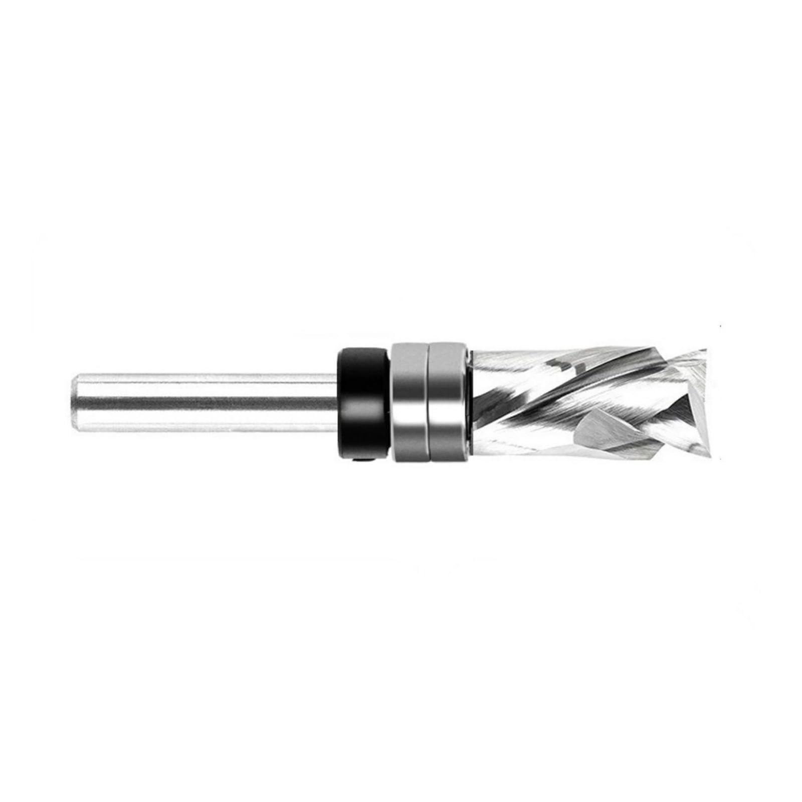 Rgybao 12Mm Efficiency Spiraling Trim Router Bit Cementite Alloy Steel For Woodworking Flush Border Cutting And Smooth Face Finish Flush Trim Router Bit Spiraling Border