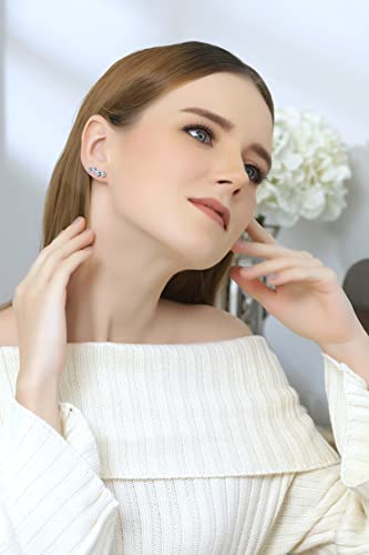 Sterling Silver Vine Climber Crawler Earrings Made with AAA Cubic Zirconia3