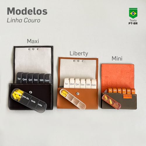 Porta Comprimidos Semanal PILBOX Liberty (Chocolate)