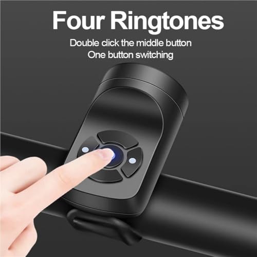 Sonnette de vélo et moto rechargeable pour la sécurité sur route - 4