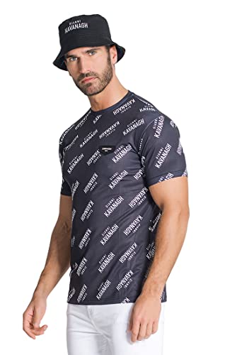 Gianni Kavanagh Black Signs Print Tee t-shirt noir qui ne se décolore pas