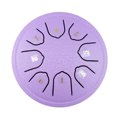 Buddha Stones Mini Steel Tongue Drum, Hand Drum Percussion, Percussion Handpan Drum Kit with Drumstick, Handpan Drum for Meditation Entertainment Musical Education