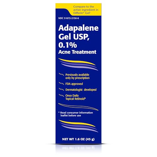 13 Best Products for Cystic Acne - Top OTC Treatments That Work Fast 14 TARO Adapalene 0.1% USP Gel, Paraben Free, Retinoid Acne-Prone Facial Treatment for Sensitive Skin, Prescription Strength (1.6 Oz)
