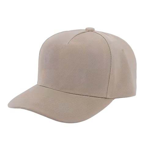 Image of 5-Panel Baseball Cap for Workouts, Hiking, Outdoor Sports, Customizable DIY Design, All-Season Comfort Fit, Adjustable