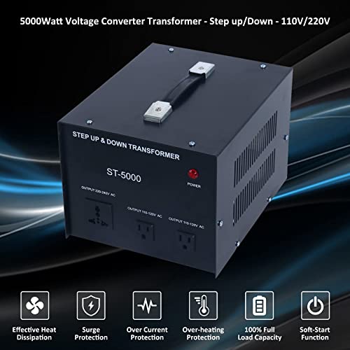Yaeccc St-5000 Step Up Step Down Transformer 110V To 220V Step Up Voltage Converter Transformer #TOP5