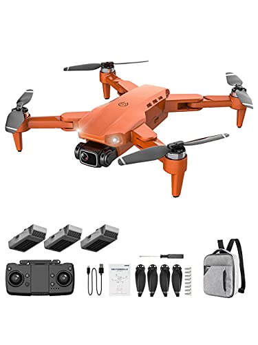 L900 Pro GPS 4K Professional 5G WIFI FPV Drone Quadcopter sem escova de 1,2 km Laranja 3 * baterias,