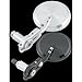 BikeMaster FHM075DCS Chrome DC Folding Bar End Mirrors For Harley-Davidson