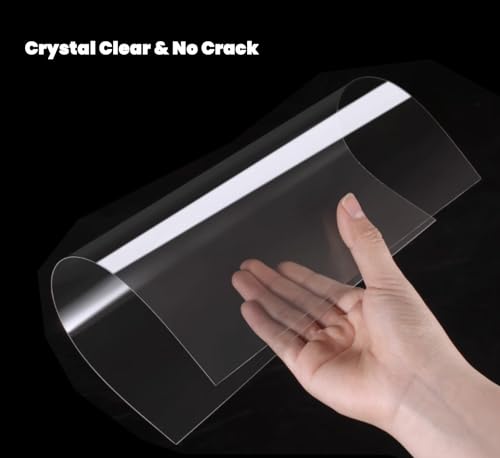 Image of 6 Pack of PET /Plexiglass Sheets 24x36-0.04 inch Clear Plastic Sheet Panels for Picture Frame, Sign Blank, DIY and Crafts Project