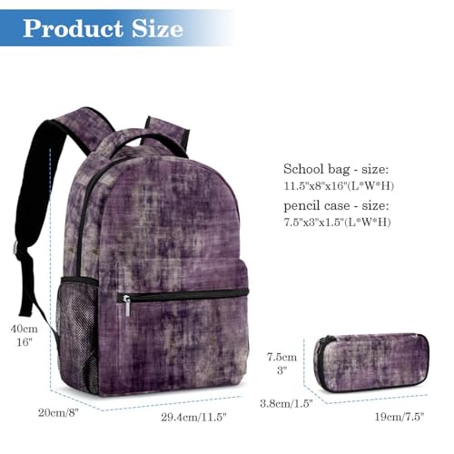 Sac à dos ergonomique violet contre le mal de dos