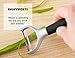 Misen Stainless Steel Vegetable Peeler - Dishwasher Safe Y Peeler - Easy to Use with Potatoes, Cabbage, Carrots, and More - Progessional Grade Kitchen Tool - Black