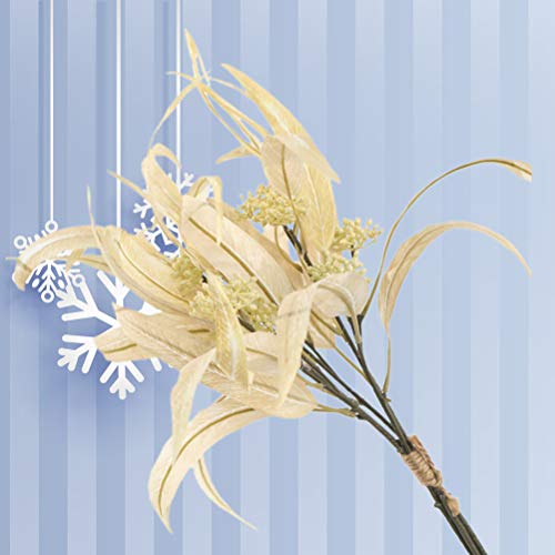 Fake Plant 1 Bundle Fake Eucalyptus Branch Decor Artificial Plants Ornament For Home Wedding Dorm Office (5Pcs/ Bundle, Beige) For Home/Wall/Room Decorations Home Decor #TOP6