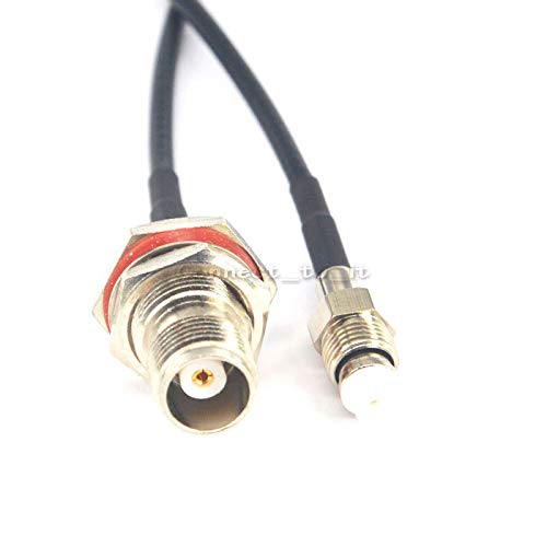 10 Pieces Extension Antenna Cable TNC Female Bulkhead to FME Female Jack Coaxial Connector Pigtail Cord 7.8 inch