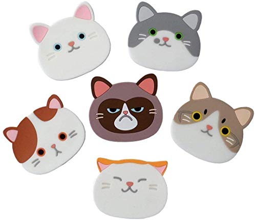 Christmas Coaster, Cat Cup Silikon Coaster Mug - Gummimatte für Wein, Glas, Tee - beste Einweihungsparty Getränke, Getränke, Bier - Home House Kitchen Decor - Hochzeit Registry Geschenkidee cat Cover