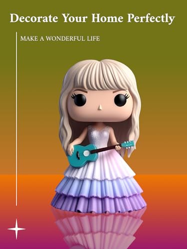 Gecuyobi Bonita boneca Taylor resina epóxi moda modelagem cantando, encantos estilo desenho animado,