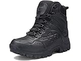  QJRRX Männer Militärische Taktische Stiefel Wandern Lace-ups Wüste Armee Kampf Camping Wandern Stiefel Im Freien High Top Patrol Stiefel Schuhe 39-46