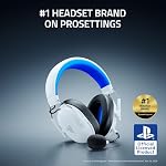 Razer BlackShark V3 X HyperSpeed Casque de jeu sans fil pour PS5: 50mm Conducteurs - Mic cardioïde - 2.4 GHz, Bluetooth - Fonctionne avec PC, Mac, Interrupteur Nintendo, Smartphone - Longue durée de vie de la batterie - blanc