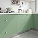 Livelynine Light Green Wood Contact Paper Peel and Stick Countertops Waterproof Desk Wallpaper Wood Grain Contact Paper for Cabinets Drawers Kitchen Cabinet Vinyl Wrap Counter top Covers 15.8x78.8