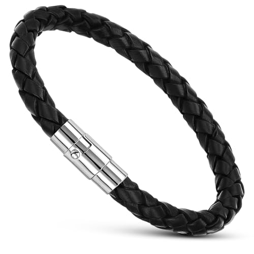 JazRvr Lederarmband Damen & Herren, Handgefertigt mit Magnetverschluss Elegantes & Robustes Design, Hochwertiges Leder Für Alltag, Besondere Anlässe & Geschenk