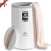 Towel Warmer, 20L Towel Warmers for Bathroom with LED Display for Time and Temperature, Bucket-Style Warmer with Delay Timer 0.5-24H, Heating Time 30/60/90 Mins, Child Lock