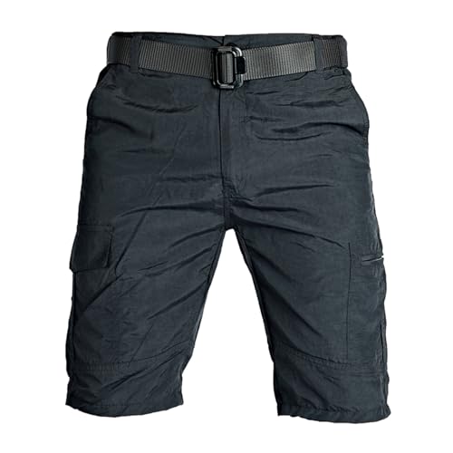 Herren Cargo Shorts Kurz - Baumwolle Bermuda Shorts Mit Taschen Regular Fit