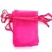 100pcs / lot Sac Organza 5 * 7cm, 7 * 9cm, 9x12cm Sac De Mariage De Noël Sacs De Bonbons Pochettes Cadeaux Bijoux Emballage Affichage 23 Couleurs-rose, 7x9cm 100pcs