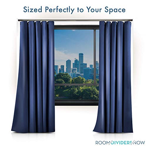 Room/Dividers/Now Ceiling Curtain Track Set-Comes With Track, Roller Hooks, Installation Hardware, Saw, And End Cap-Curtain Rail, Medium, For Spaces 6-12 Feet Wide (Silver) #TOP4