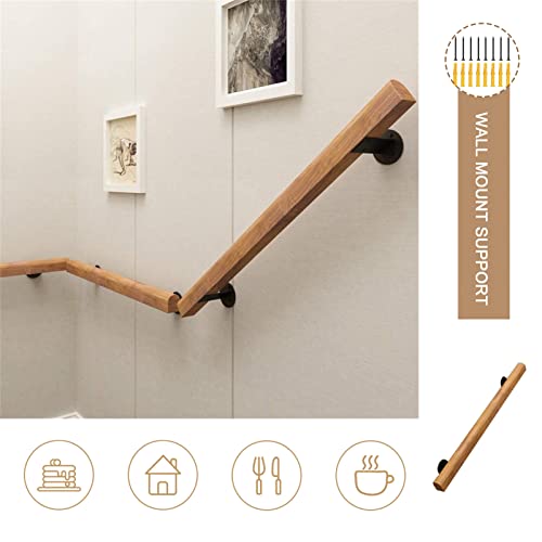 Rampe d'escalier en bois de pin barre d'appui de sécurité intérieure 140cm