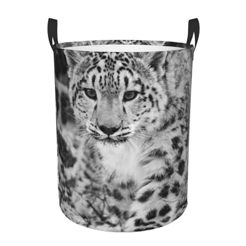 Grand panier à linge pliable léopard imperméable autonome pour dortoir - 2