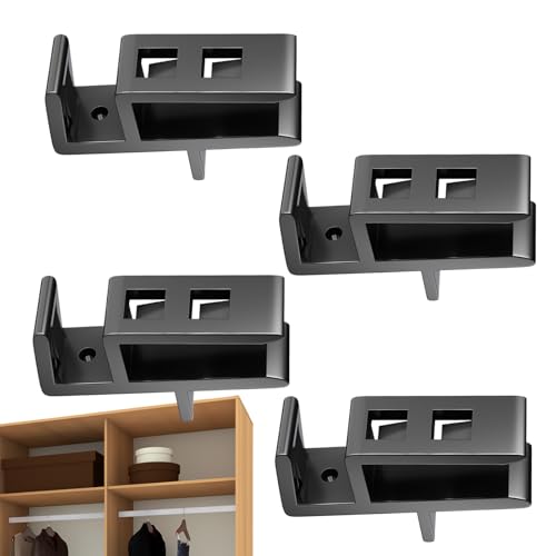 Sujetadores para Paneles de Armario - 4 Piezas Plantilla De Fijación Biselada - Abrazaderas Extraíbles De Bricolaje Para Sujetar Frente De Cajón, 15-20mm - Para Cajones, Muebles, Puertas y Carpintería