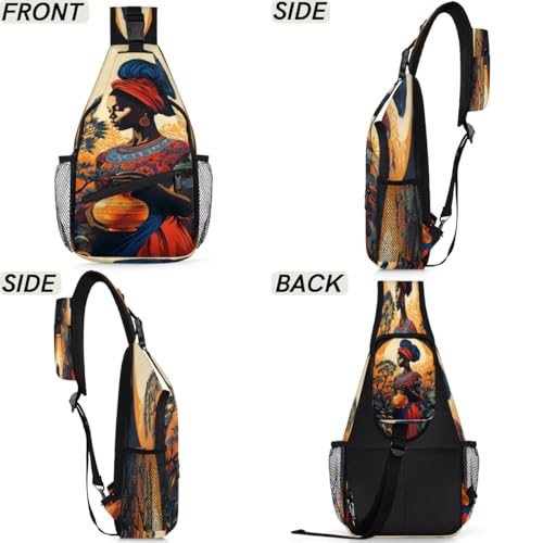 Bolso tipo sling unisex para senderismo y viaje miniatura 6