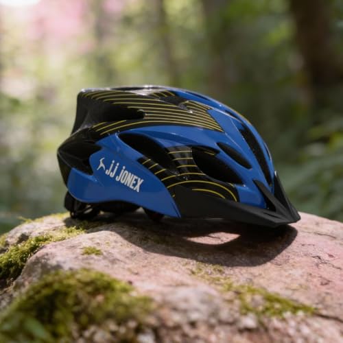 Image of JJ Jonex Adjustable Cycling & Skating Helmet with Detachable Visor | Light Weight | Adjustable Strap with Comfortable Chin Padding | Ideal for Men, Women & Kids (Black, Small)