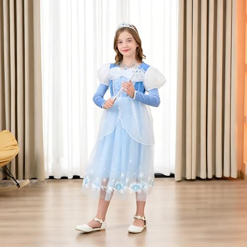 Vestido de Cenicienta para Niñas Pequeñas Azul miniatura 3