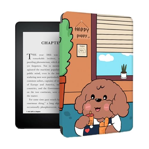 Yzlvigrous Funda para Kindle Voyage 2014, Modelo Compatible con La Cubierta de 6 Pulgadas: NM460GZ, Ultra Slim PU Cover with Auto Sleep/Wake