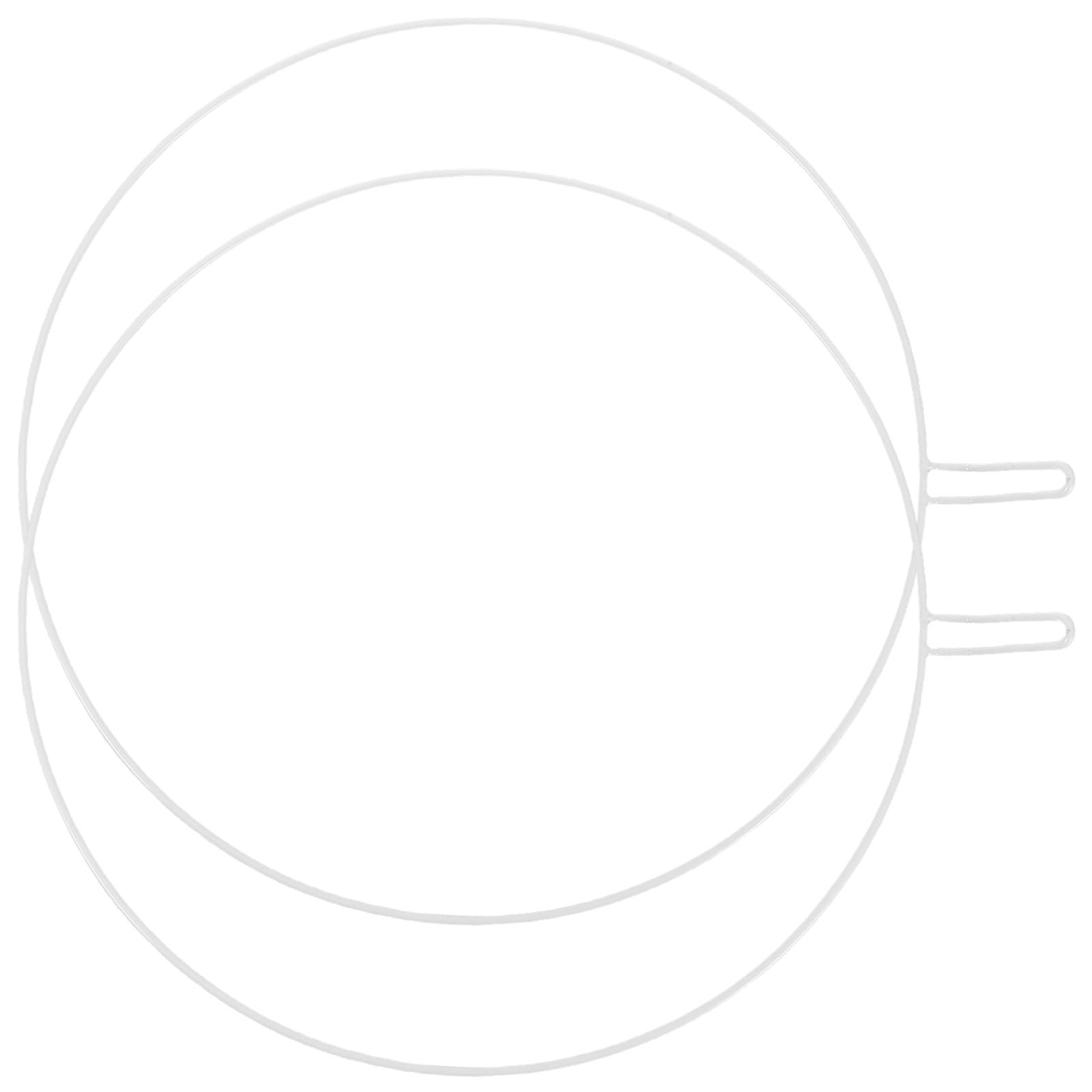 Aros de hierro KICHOUSE blancos para soporte de mosquitera infantil de 2 piezas