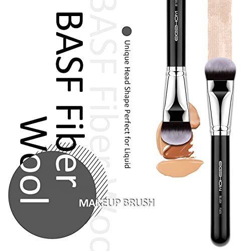 Foundation Brush Pro Slanted For Liquid Mask Kabuki Brush With Fiber Unique Head Shape Perfect For Liquid, Cream And Powder - Buffing, Blending, Face Brush -Foundation F625 Eigshow #TOP2