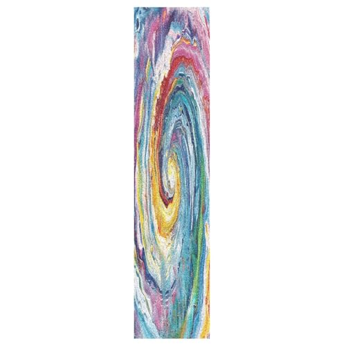 CEBUGI Colorful Background Skateboard Grip Tape 33x9in Waterproof Tear-Proof Longboard Grip Tape Bubble Free Non-Slip Scooter Grip Tape for Girls Boys