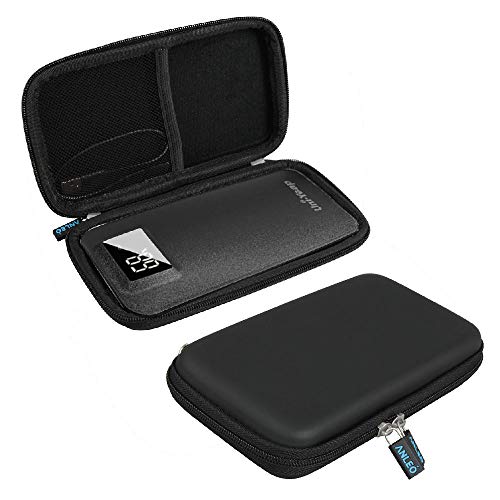 Anleo Hard EVA Travel Case for Uni-Yeap 11000mAh / DULLA M50000 External Battery Charger Power Bank Color: Black