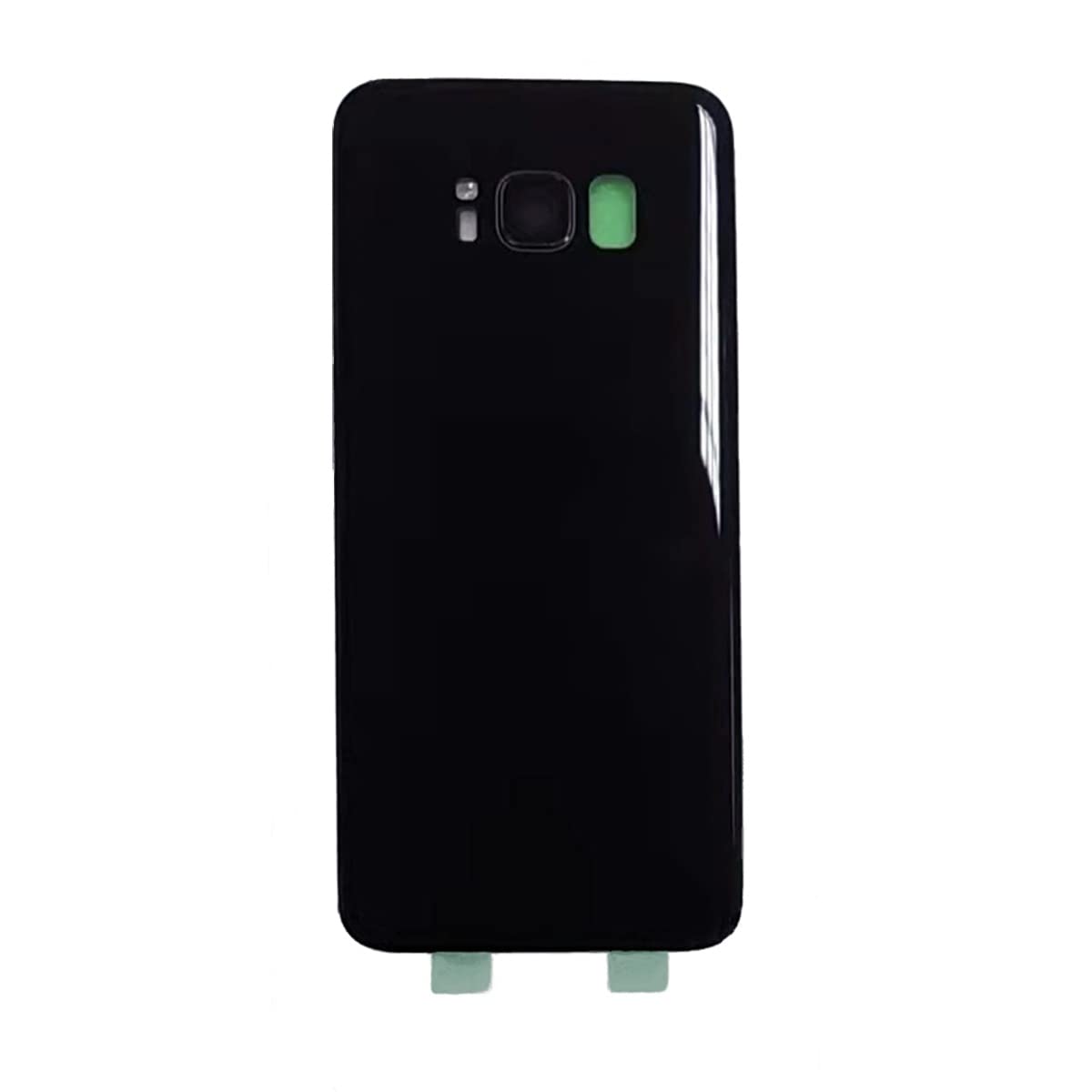 Smartex® Rear Housing Glass compatible with Samsung Galaxy S8 (G950) - Back Glass Big Hole (Black)