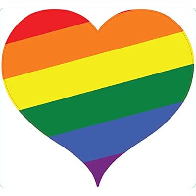 LGBT Rainbow Lips Sticker 4-Inch - Love Is Love LGBTQ Equality Vinyl Decal 2 Pack