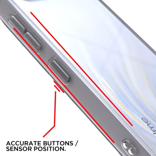 Image of Outlouders Back Cover for Realme 16 5G Clear Transparent PC + TPU Bumper Case with Raised Edges for Shockproof Protection (Transparent)