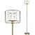 irotine Gold Crystal Floor Lamp for Living Room, Modern Elegance Crystal Floor Lamp for Bedroom, On/Off Foot Switch, Reading Corner Lamp for Office Cafe, E26 Bulb Excluded, Max 60W, Brass Finish