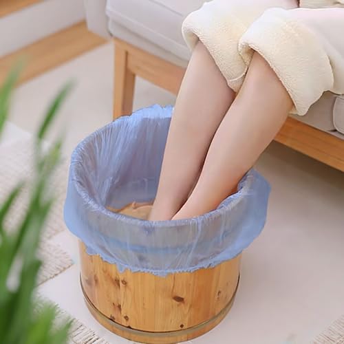 50 unidades de forros azules transparentes para pedicura desechables miniatura 7