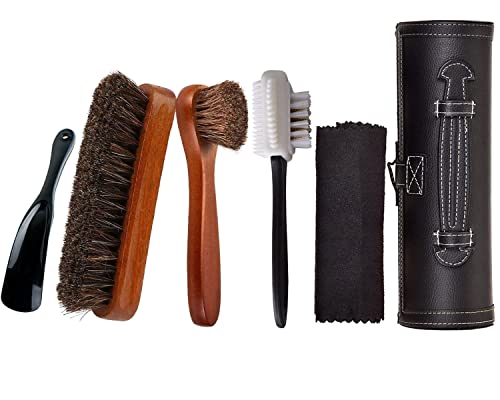 Juego de 5 pinceles profesionales para zapatos Cover