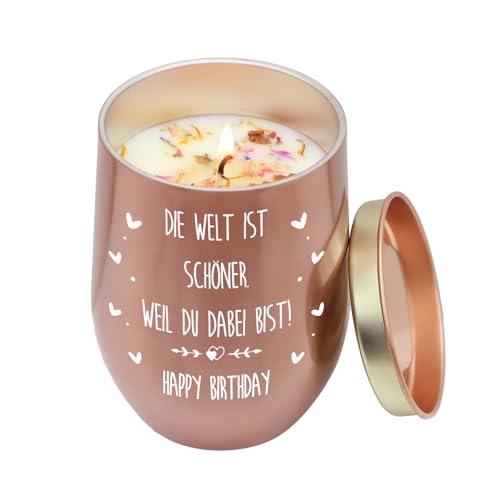 Gratitopia Geburtstagsgeschenk für Frauen 9OZ Kerze mit Spruch Geburtstagsgeschenk für Freundin Mama Schwester Tochter Beste Freundin