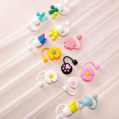 Cubiertas de silicona reutilizables para pitillos verdes miniatura 4