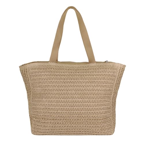 Image of Roxy Women's Beach Tote Bag | Travel | Vacation | Straw | Lightweight | Breathable, Spotless Sunnies - Natural
