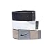 Nike - Cintura da golf standard da uomo, 3 pezzi, colore: Bianco/Cachi/Nero, taglia unica