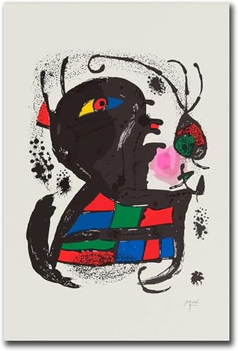 Affiche Joan Miró art abstrait 40x60cm sans cadre pour décoration salon